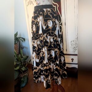 Pep And co Black‎ and Gold Women's Skirt